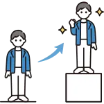Career Advancement Male SVG Icon
